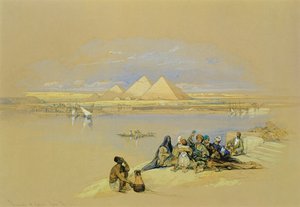 De piramides van Gizeh, nabij Caïro